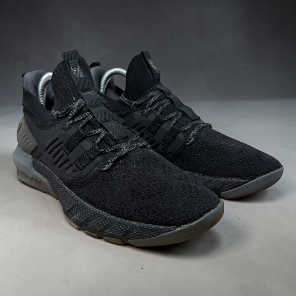 Under Armour Project Rock 2 Women 8.5 Black HOVR Training Shoes 3023005-001